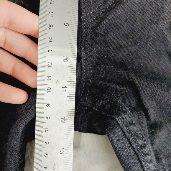 Levi's Black Cotton High Rise Straight Leg Jeans 4360 - Picture 6 of 10